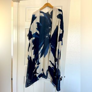 Blue floral Kimono